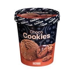 Helado chocolate y cookies Hacendado