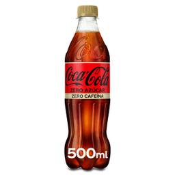 Refresco de cola zero zero Coca-Cola botella 500 ml