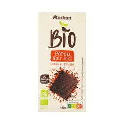 PRODUCTO ALCAMPO Bio Tableta chocolate negro (85% cacao de Perú) ecológico 100 g