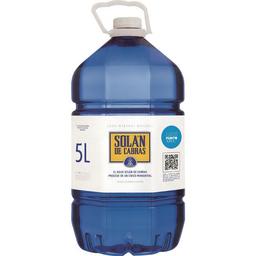 Agua mineral solan de cabras, garrafa 5 litros