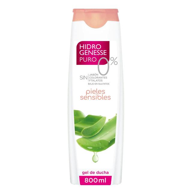 Gel de ducha Puro 0% Pieles sensibles Hidrogenesse 800 ml