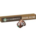 Café cápsulas house blend Starbucks compatible con Nespresso 10 ud