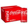 Refresco cola Coca-Cola mini lata 20cl pack 6