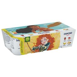 DANONE Yogures con sabores variados (fresa (2), macedonia (2), plátano (2) y tarta de queso (2))  8 x 120 g