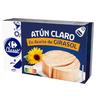 Atún claro en aceite de girasol Classic Carrefour 143 g