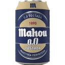 Cerveza tostada 0,0% alcohol Mahou lata 33 cl