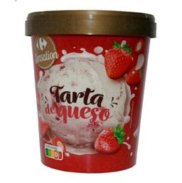 Helado de tarta de queso con fresa Carrefour Sensation 300 g