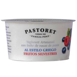 PASTORET Yogur azucarado estilo griego con frutos silvestres 150 g