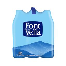 FONT VELLA Agua mineral pack de 6 uds. x 50 cl