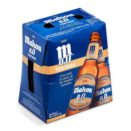 Cerveza tostada 0,0% alcohol Mahou botella 6 x 25 cl