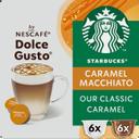 Cafe caramel macchiato en cápsulas Starbucks compatible con Nescafé Dolce Gusto 12 ud