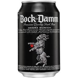 Cerveza negra bock damm , lata 33 cl