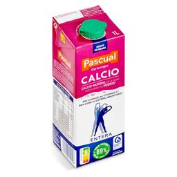 Leche entera calcio Pascual brik 1 l