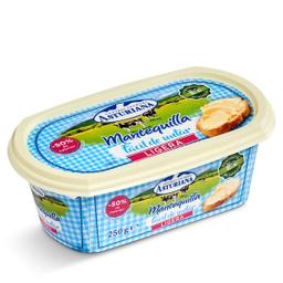 Mantequilla ligera fácil de untar Central Lechera Asturiana tarrina 250 g