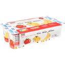 Yogur sabor fresa-plátano-limón eroski basic, pack 8x125 g