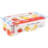 Yogur sabor fresa-plátano-limón eroski basic, pack 8x125 g