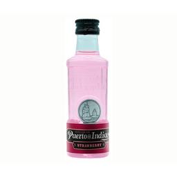 PUERTO DE INDIAS Ginebra rosada con sabor a fresa botella 5 cl