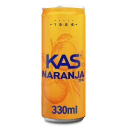 Refresco de naranja zero Kas lata 33 cl