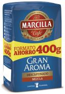 Café molido descafeinado mezcla marcilla, paquete 400 g
