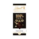 LINDT Excellence Chocolate negro 100 % cacao 50 g