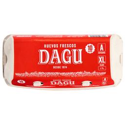 DAGU Huevos de gallinas en jaulas acondicionadas frescos clase XL y cat. A 10 uds