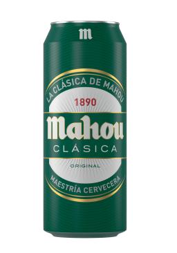 Cerveza rubia Mahou Clásica lata 50cl