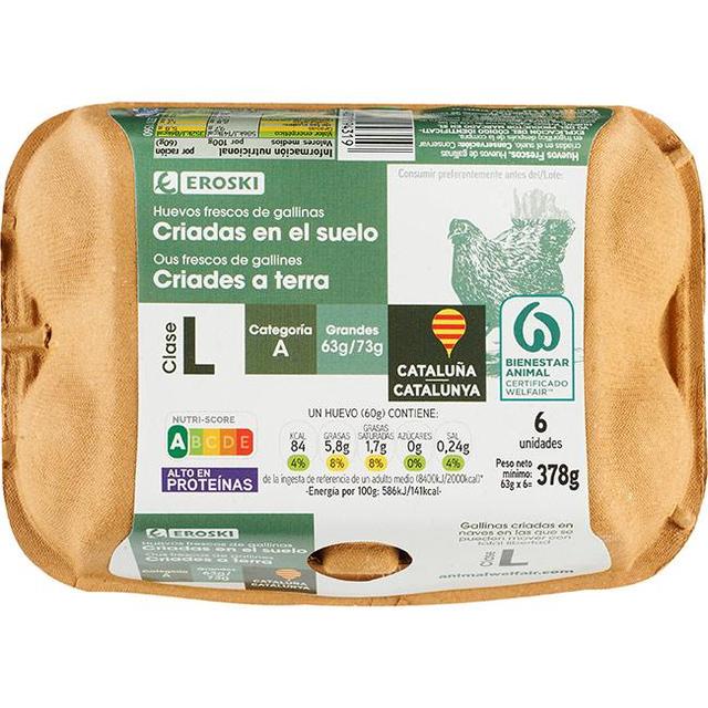 Huevo suelo l cataluña eroski, 1/2 docena