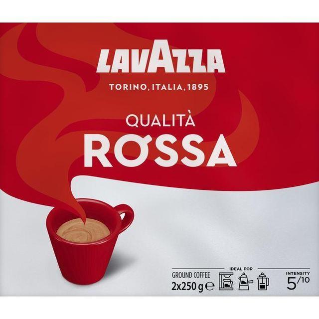 Café molido qualita rossa lavazza, pack 2x250 g