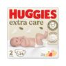 HUGGIES Extra care Pañales talla 2 (3-6 kg) 24 uds