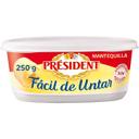 Mantequilla fácil de untar sin sal president, tarrina 250 g
