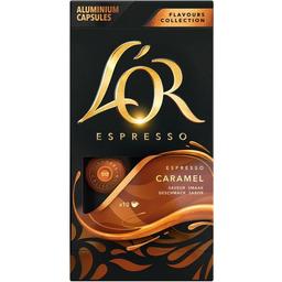 Café flavours caramelo compatible nespresso l'or, caja 10 uds
