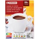 Soluble de cacao en sobres eroski, pack 6x18 g