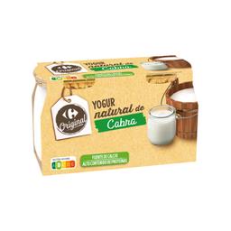 Yogur natural de cabra Carrefour Original pack de 2 unidades de 115 g