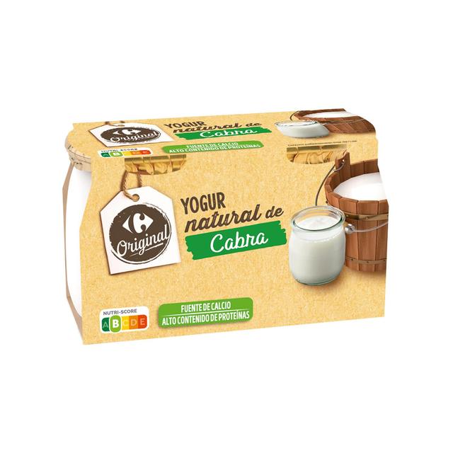 Yogur natural de cabra Carrefour Original pack de 2 unidades de 115 g