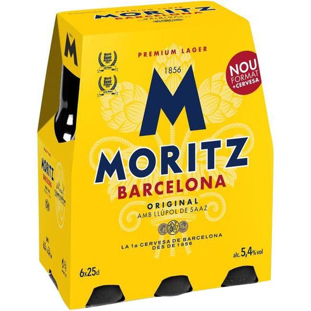 Cerveza moritz, pack 6x25cl