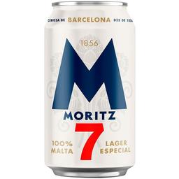 Cerveza moritz, lata 7x33 cl