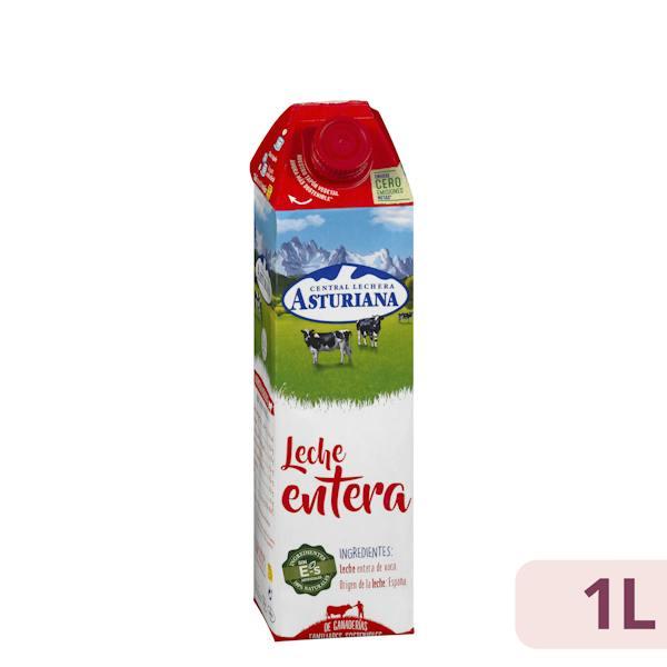 Leche entera Central Lechera Asturiana brik 1 l