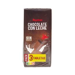 PRODUCTO ALCAMPO Tabletas de chocolate con leche  3 uds. 150 g