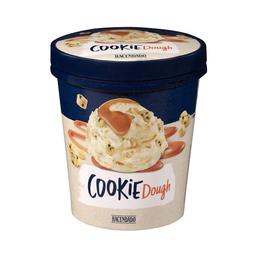 Helado Cookie Dough Hacendado de crema de vainilla con trozos de galletas