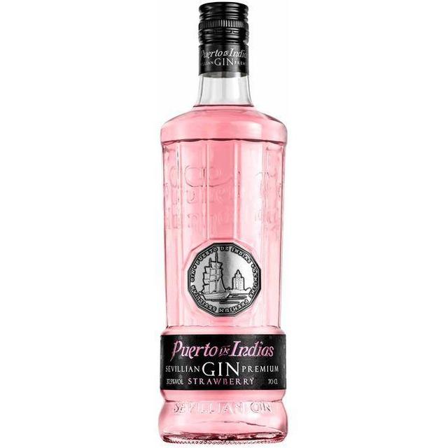Ginebra strawberry puerto de indias, botella 70 cl