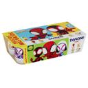 Yogur sabor limón, galleta, fresa y macedonia Danone, pack de 8 unidades de 120 g