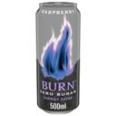 BURN Zero Bebida energética sin azúcar, con sabor a frambuesa lata de 50 cl