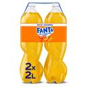 Refresco de naranja fanta zero, pack 2x2 litros