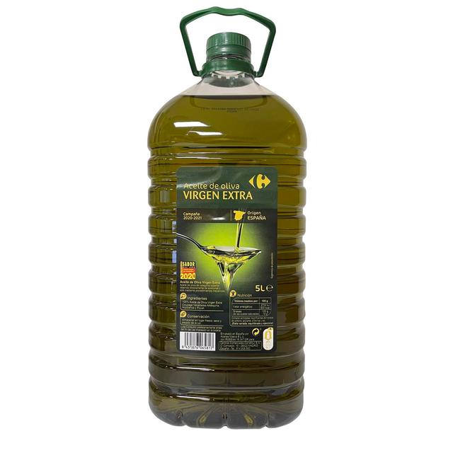 Aceite de oliva virgen extra Carrefour garrafa 5 l