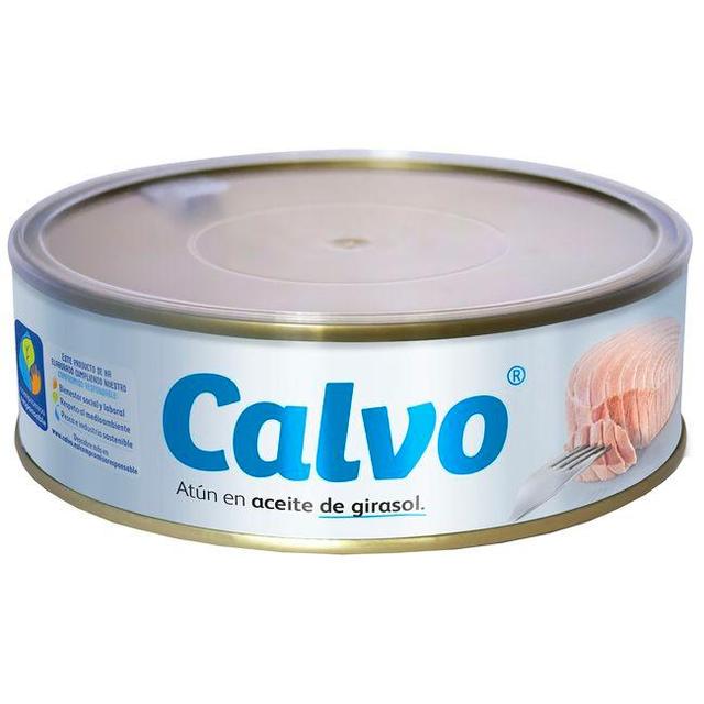 Atún en aceite de girasol calvo, lata 500 g