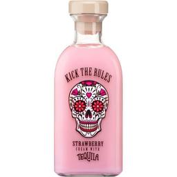 Crema de fresa con tequila 15º kick the rules, botella 70 cl