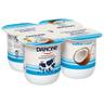 DANONE Yogur con sabor a coco, elaborado con leche fresca de vaca 4 x 120 g