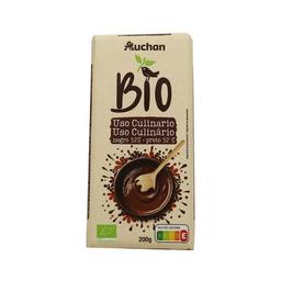 ALCAMPO ECOLÓGICO Chocolate negro (52 % cacao) ecológico de uso culinario 200 g