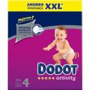 Pañal 9-14 kg talla 4 box xxl dodot activity, caja 144 uds