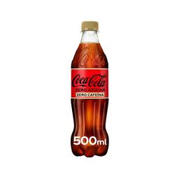 COCA COLA ZERO ZERO Refresco de cola Zero sin azúcar y sin cafeína botella de 50 cl